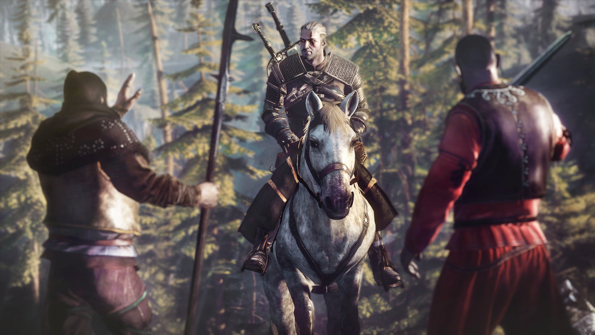 The_Witcher_3_Wild_Hunt_Geralt_being_approached_by_guards_in_Hindarsfjall