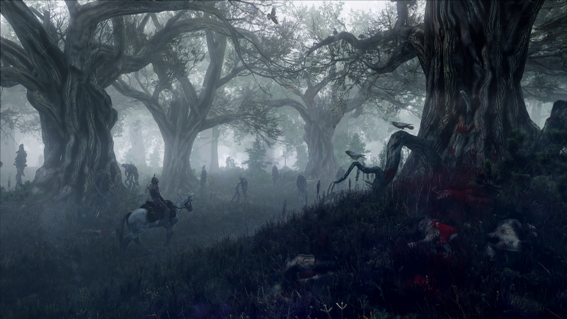 The_Witcher_3_Wild_Hunt_Geralt_travels_through_the_leshen_s_domain