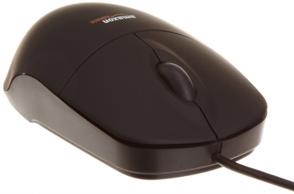 AmazonBasics 3-Button USB Wired Mouse